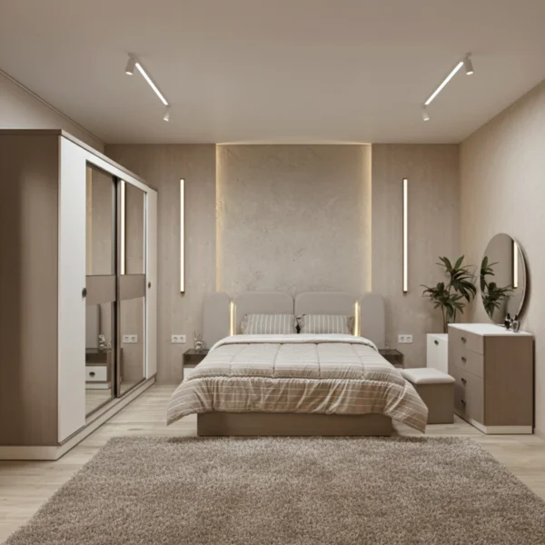 غرف, غرف نوم, غرف نوم عرسان, غرف نوم مودرن خشب طبيعي, غرفة نوم خشب طبيعي جودة عالية, غرف نوم جاهزة للتسليم الفوري, أثاث غرف نوم خشب طبيعي في مصر, غرف نوم كاملة بتصميم عصري,